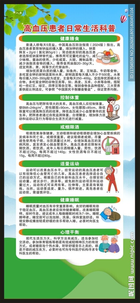 高血压日展架