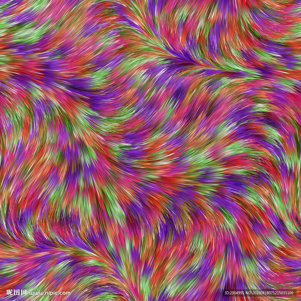 炫彩毛发动感线条纹理