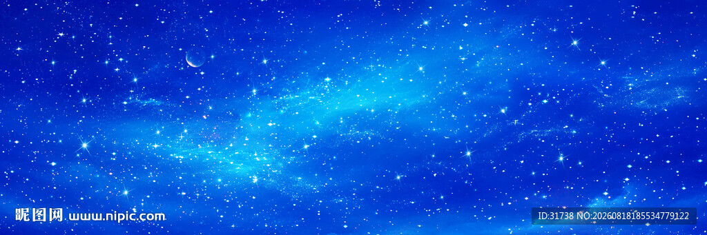 巨幅银河宇宙星空背景图
