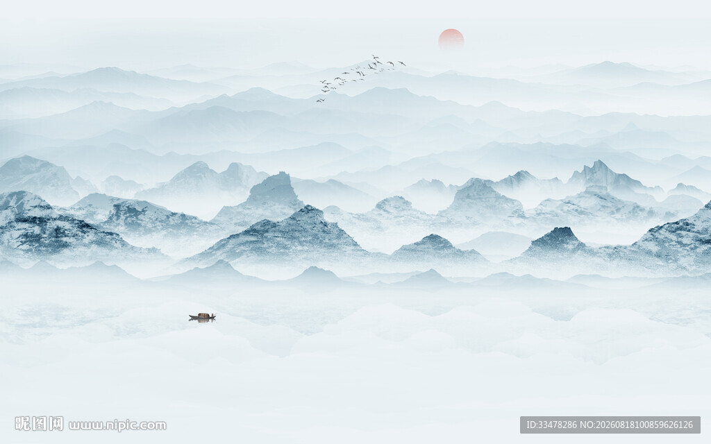 新中式山水画