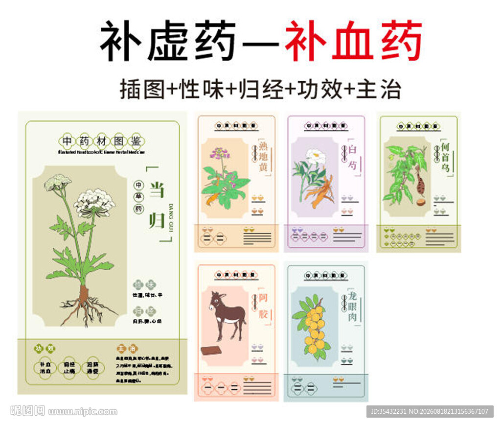 中草药大全之补血药