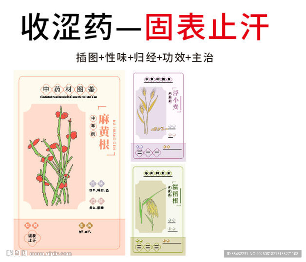 中草药大全之固表止汗