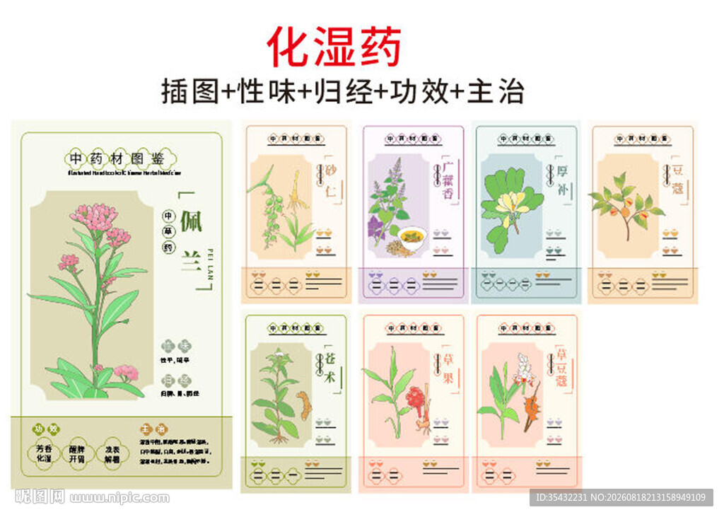 中草药大全之化湿药