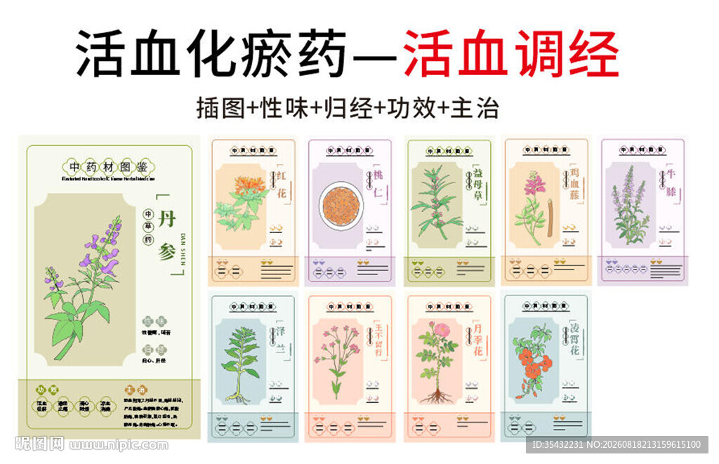 中草药大全之活血调经