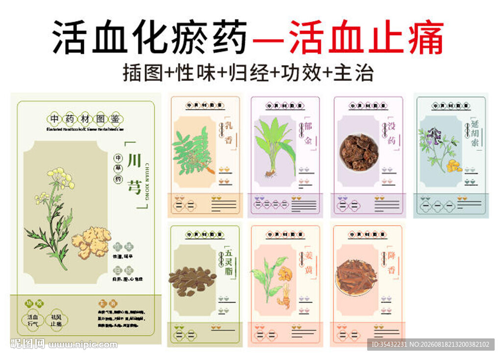 中草药大全之活血止痛