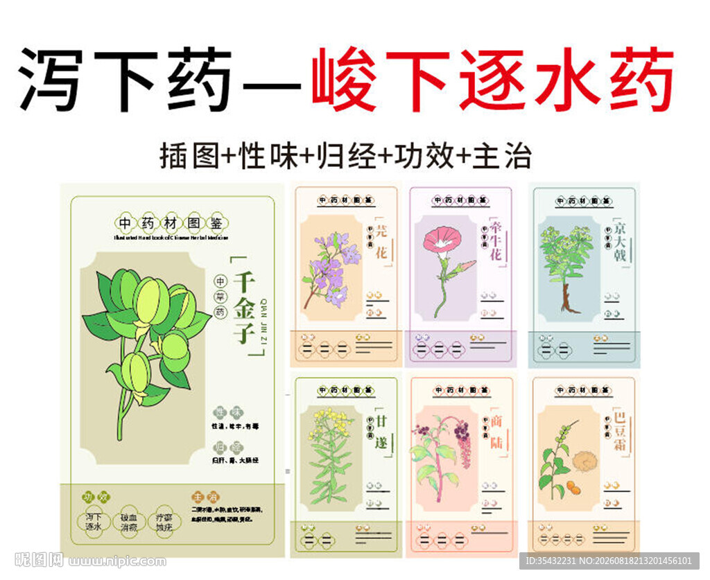 中草药大全之峻下逐水药