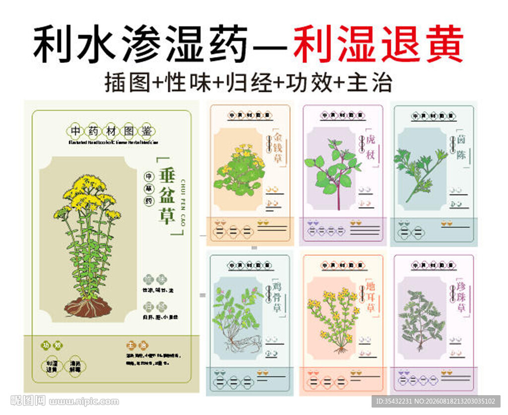 中草药大全之利湿退黄