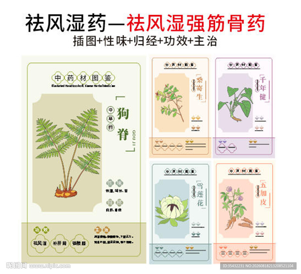 中草药大全之祛风湿强筋骨药