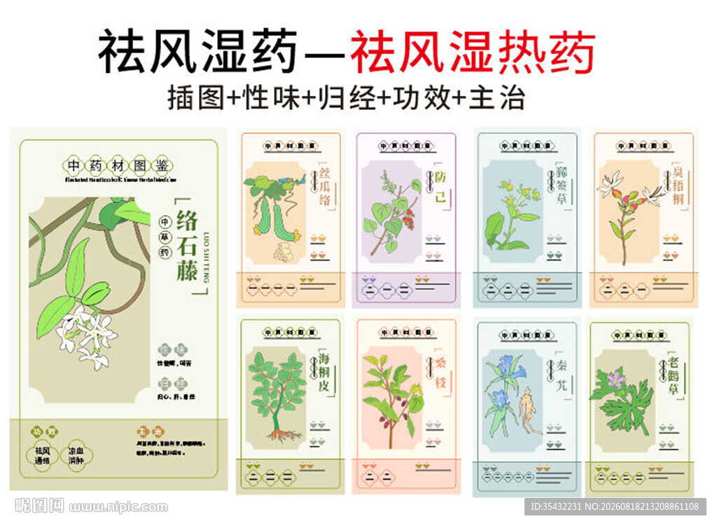中草药大全之祛风湿热药