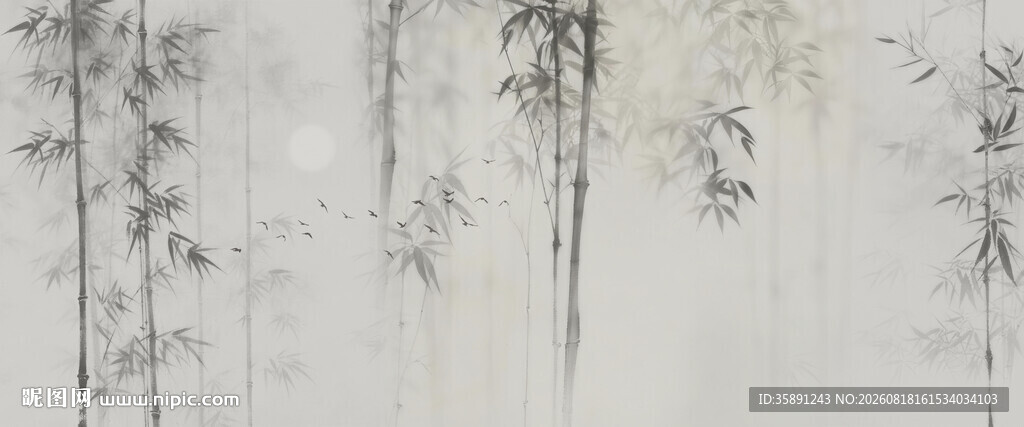 水墨竹子