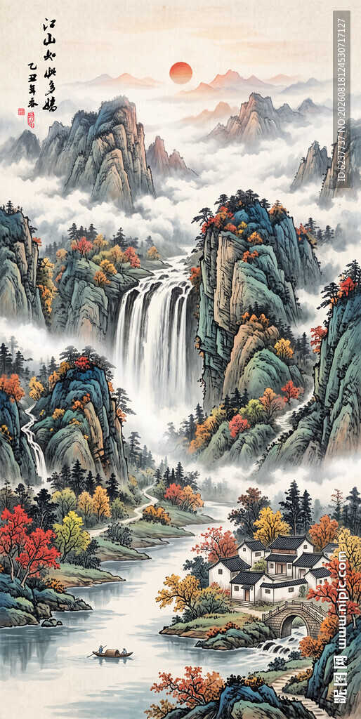 山水画挂画