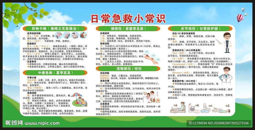 世界急救日宣传栏