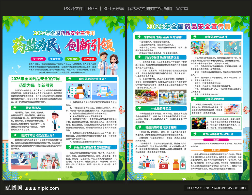 2026药品安全宣传周宣传单