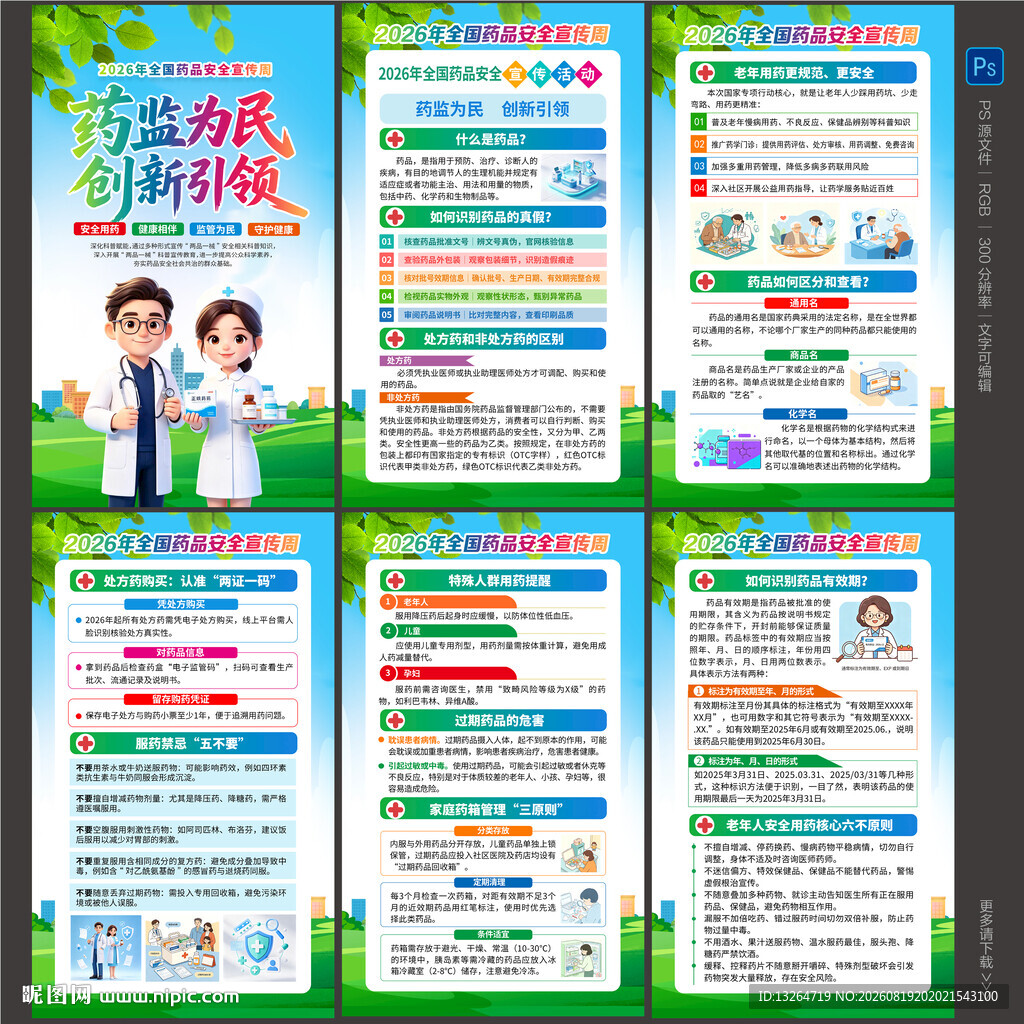 2026全国药品安全宣传周海报