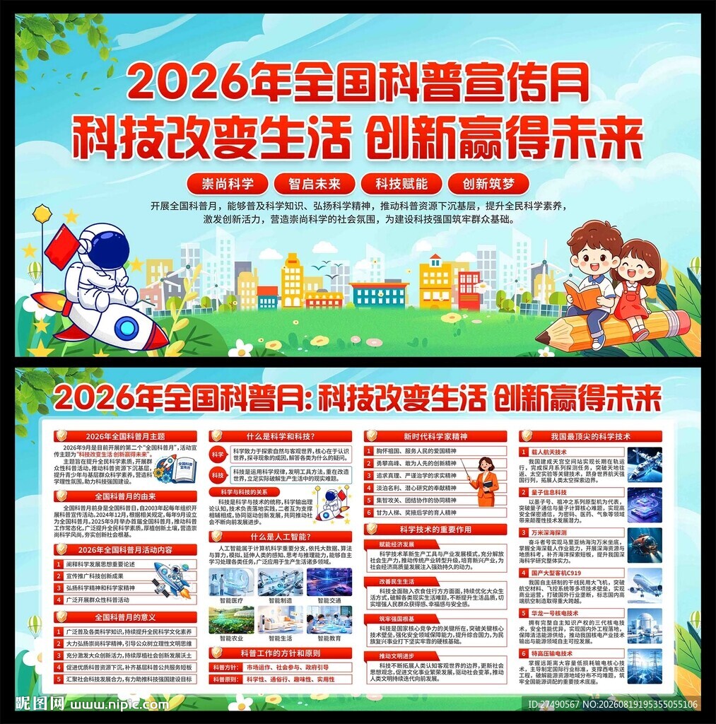 2026年全国科普月展板