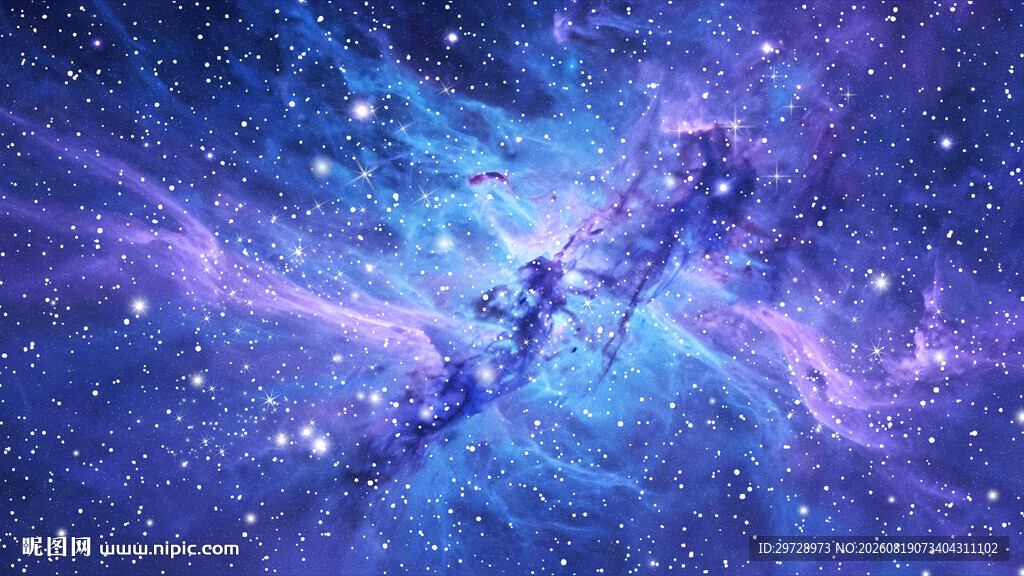 蓝紫色星空背景