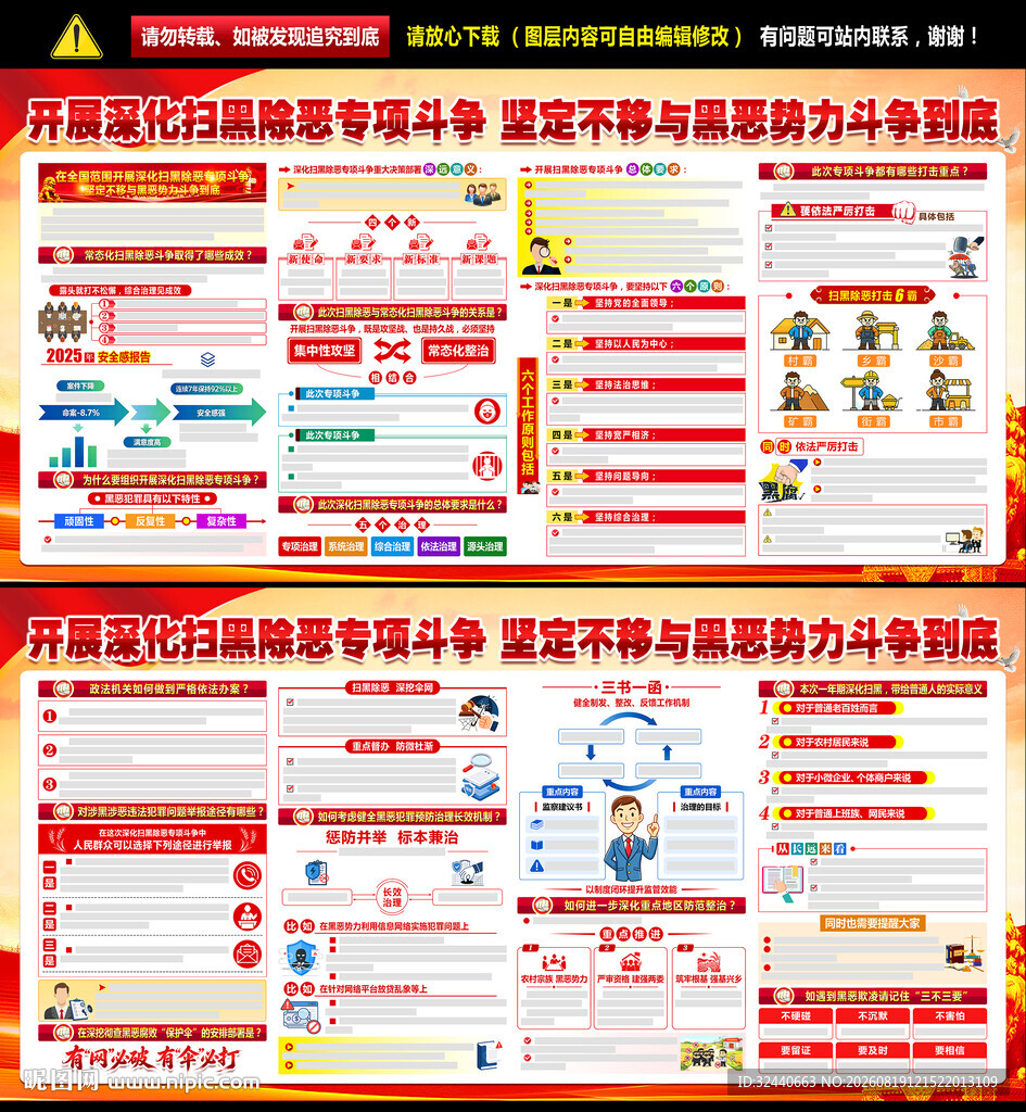 2026扫黑除恶宣传栏