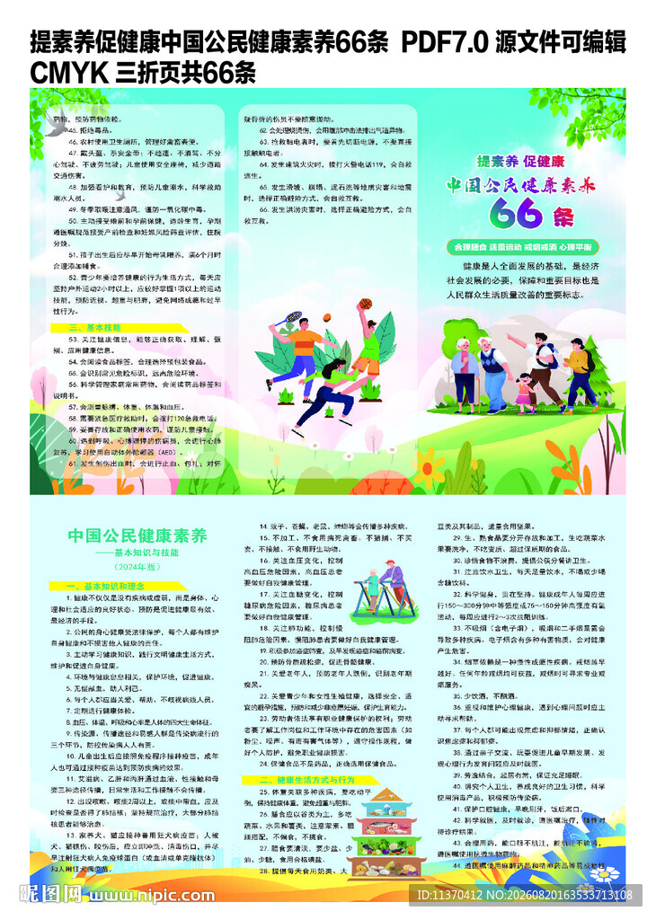 中国公民健康素养66条