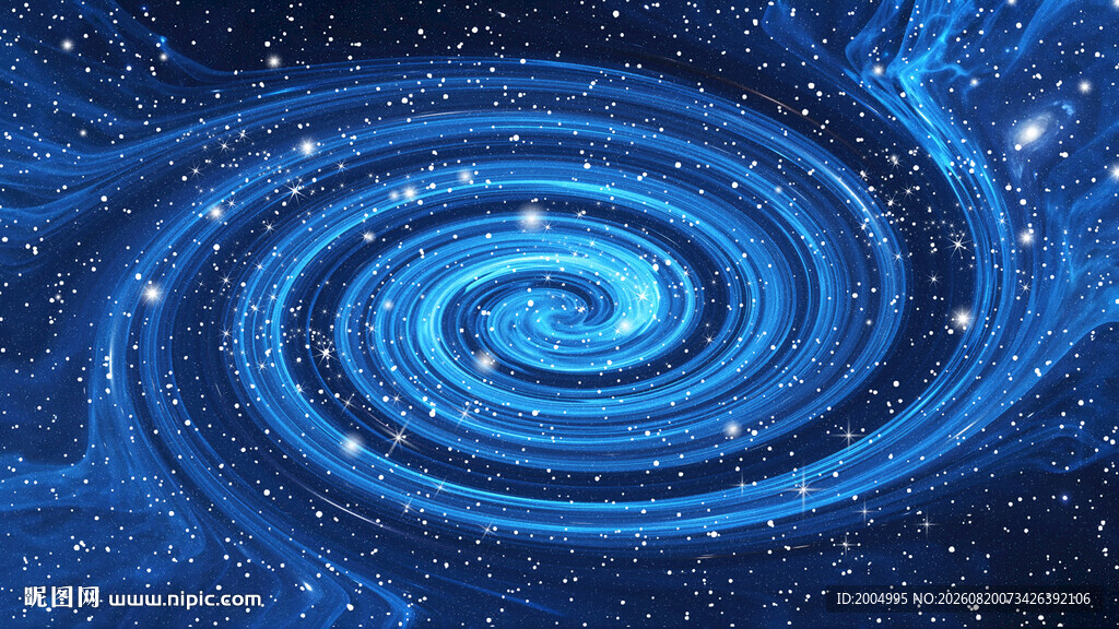蓝色星空高清图