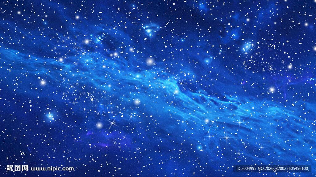 蓝色星空图