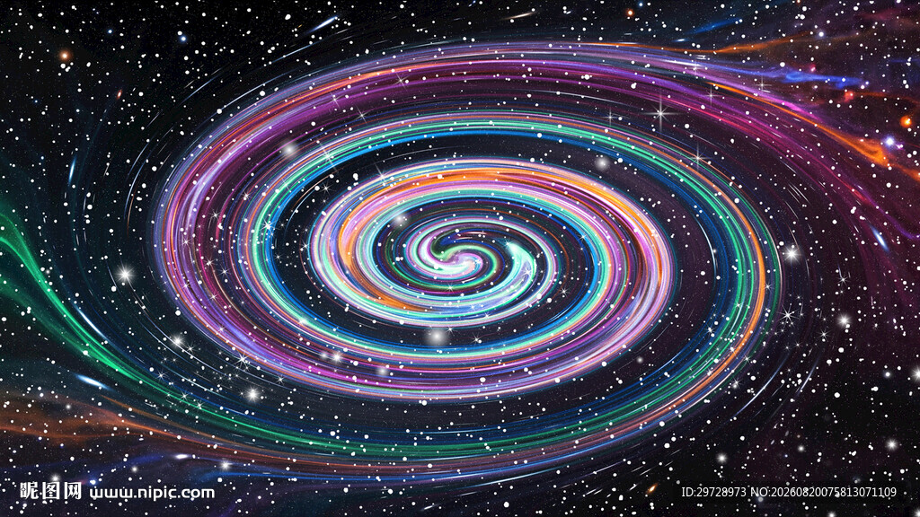 炫彩绚丽星空旋涡