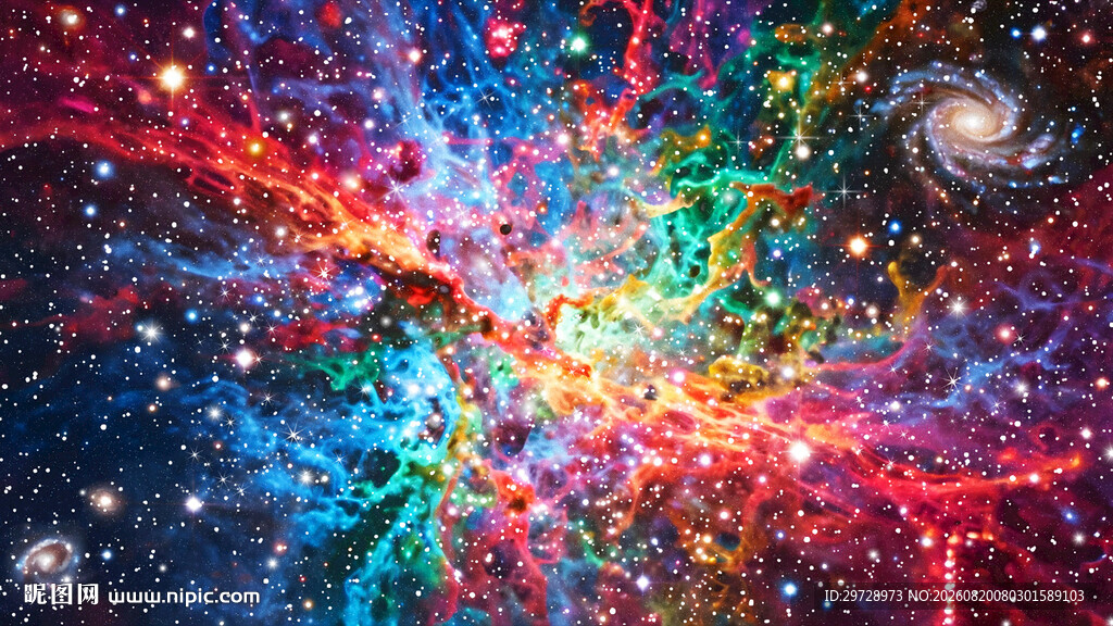 五彩斑斓星空