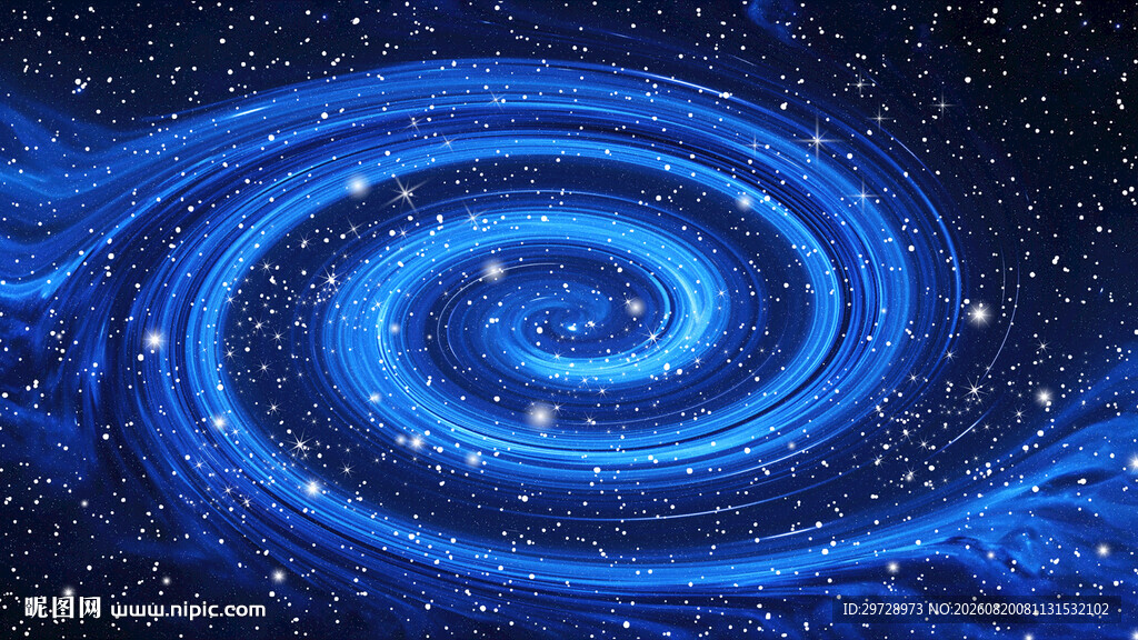蓝色星空天花吊顶喷画