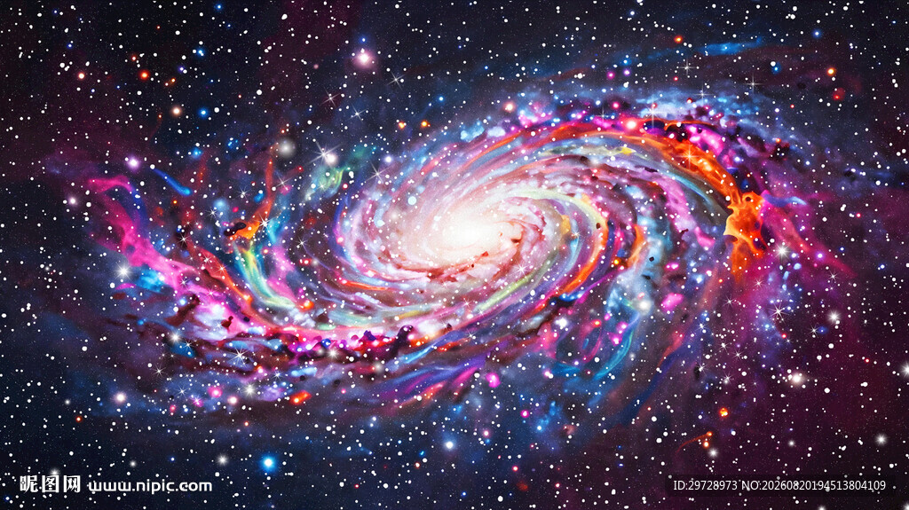 绚丽炫彩高清星空