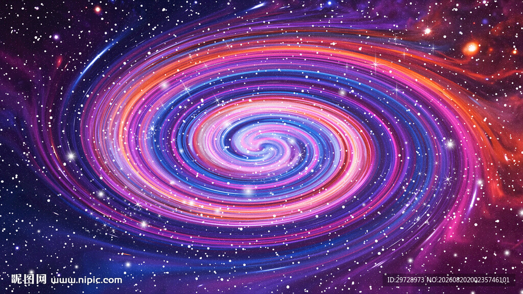 炫彩旋涡星空宇宙太空