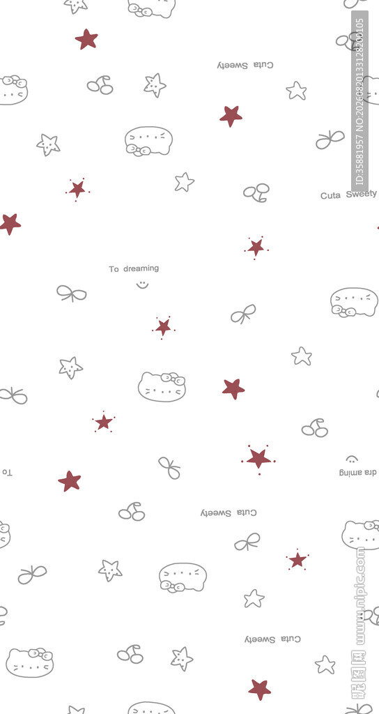 白色背景星星图案纹理