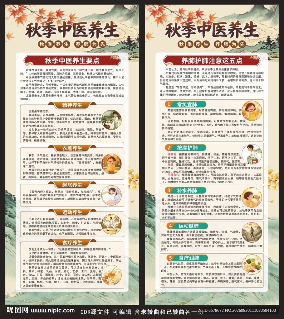 秋季中医养生健康教育