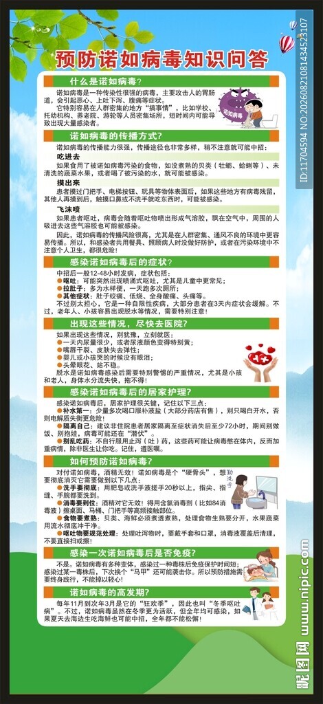 健康教育知识展架