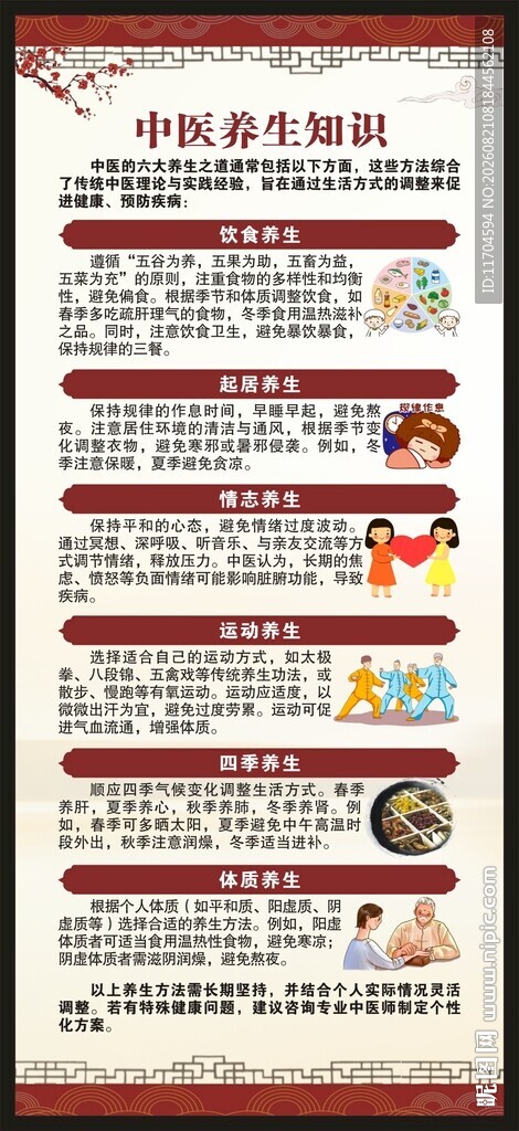 中医养生知识展架