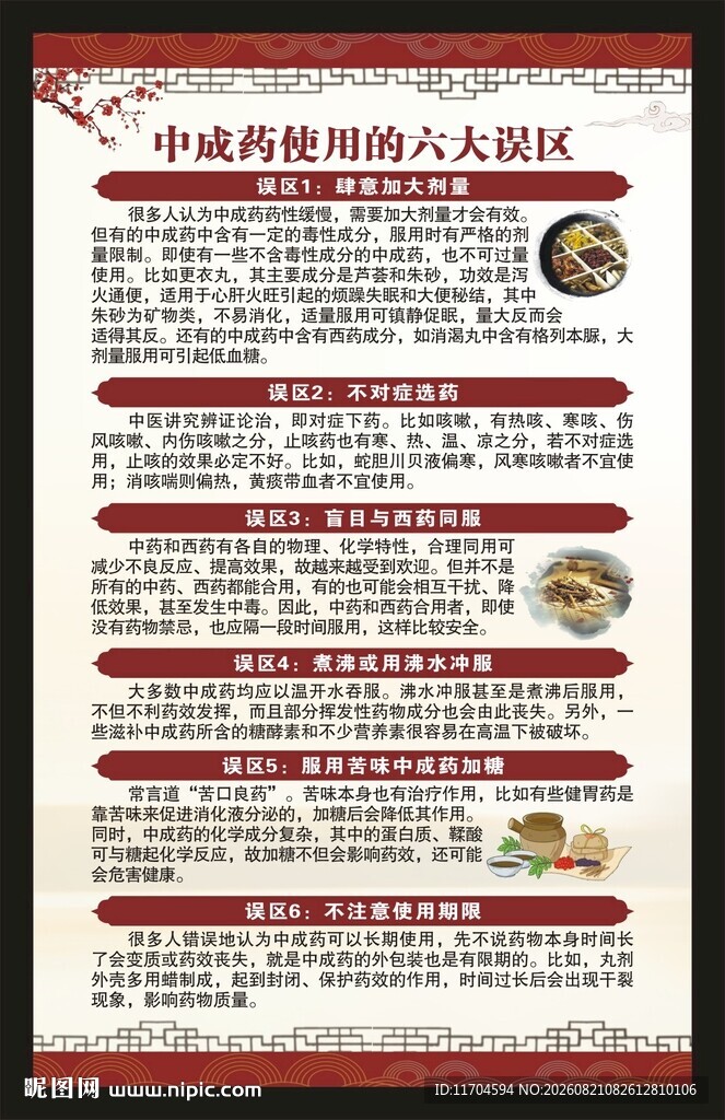 中医药健康教育知识海报