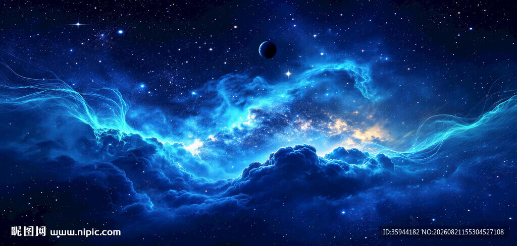 蓝色星空软膜天花吊顶