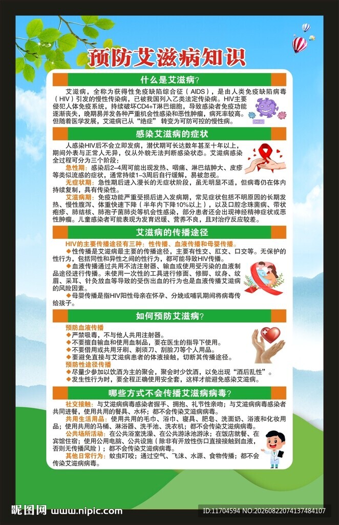 世界艾滋病日海报