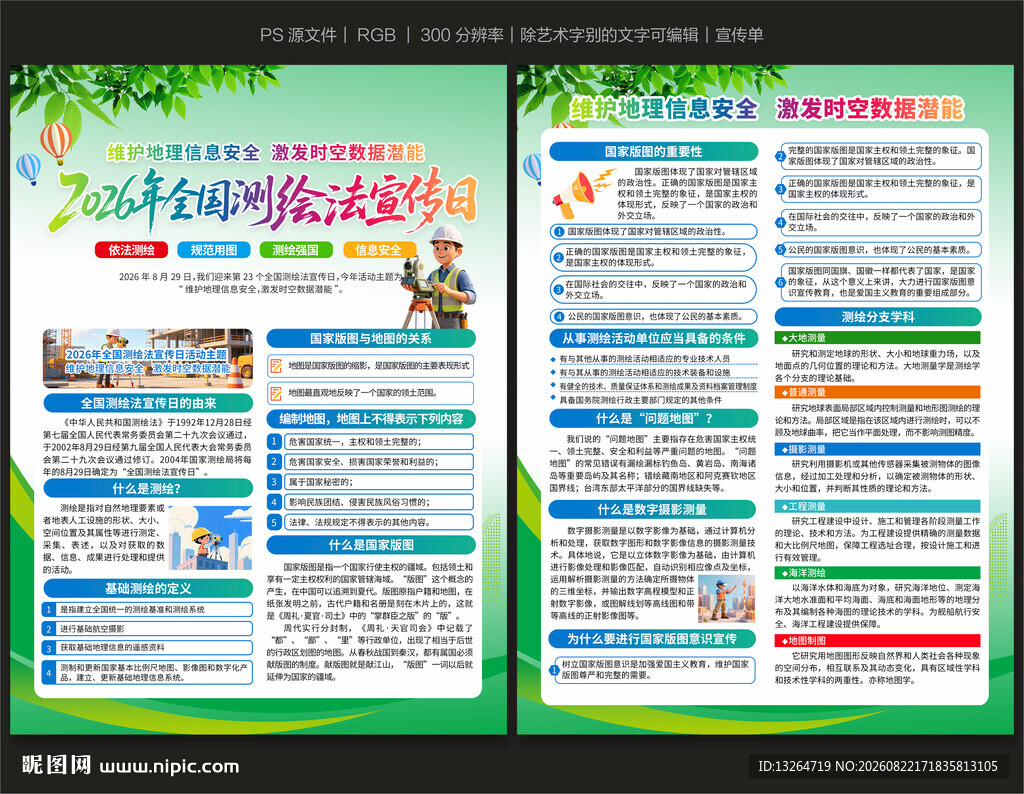 2026全国测绘法宣传日宣传单