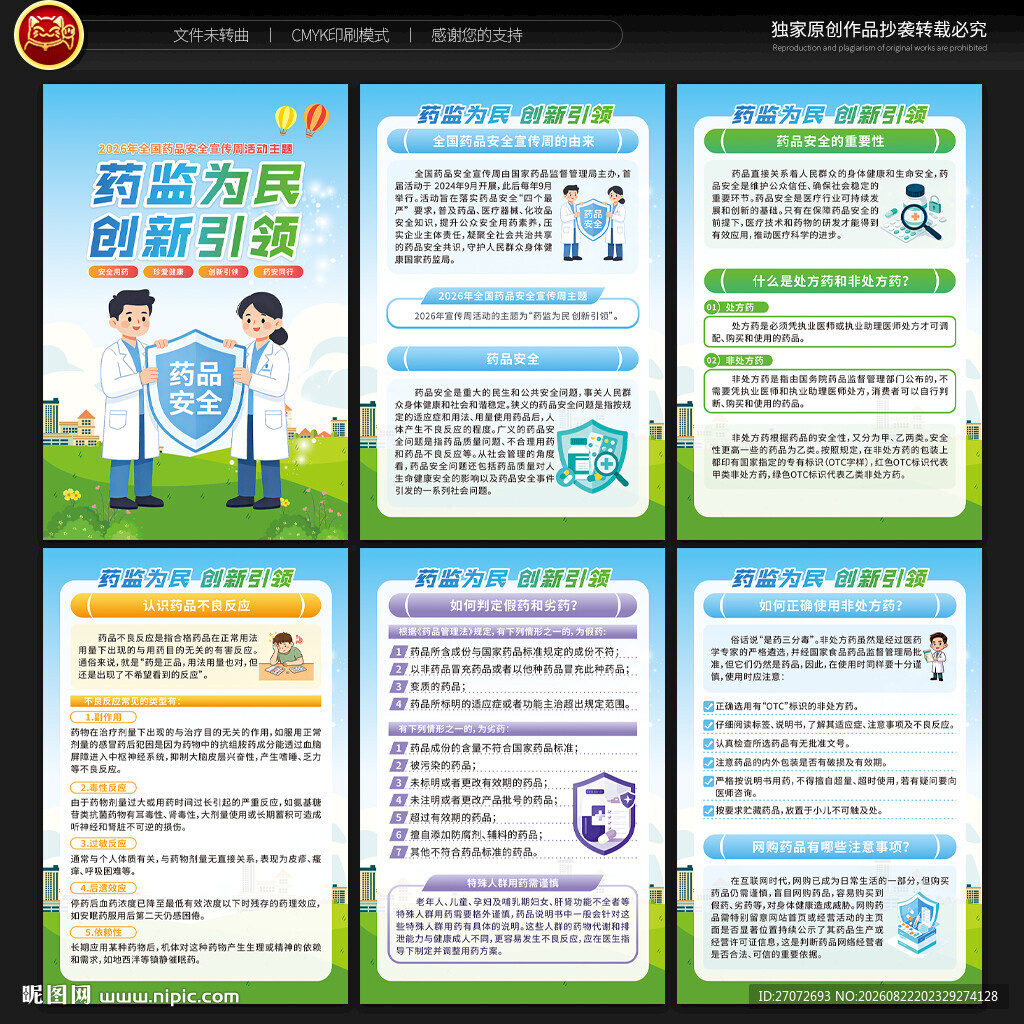 全国药品安全宣传周展板