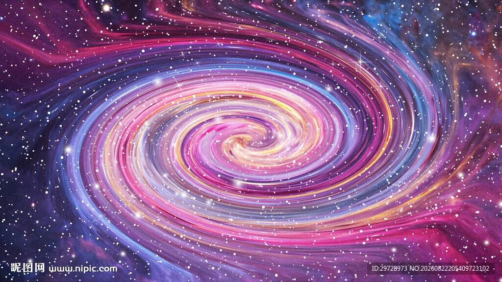唯美星空旋涡吊顶