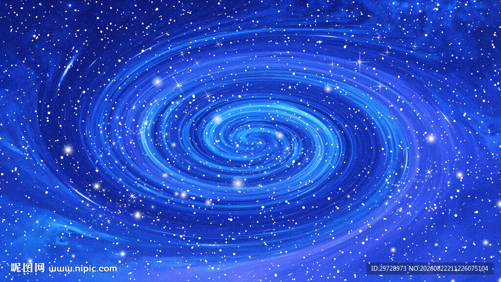 蓝色旋涡星空吊顶