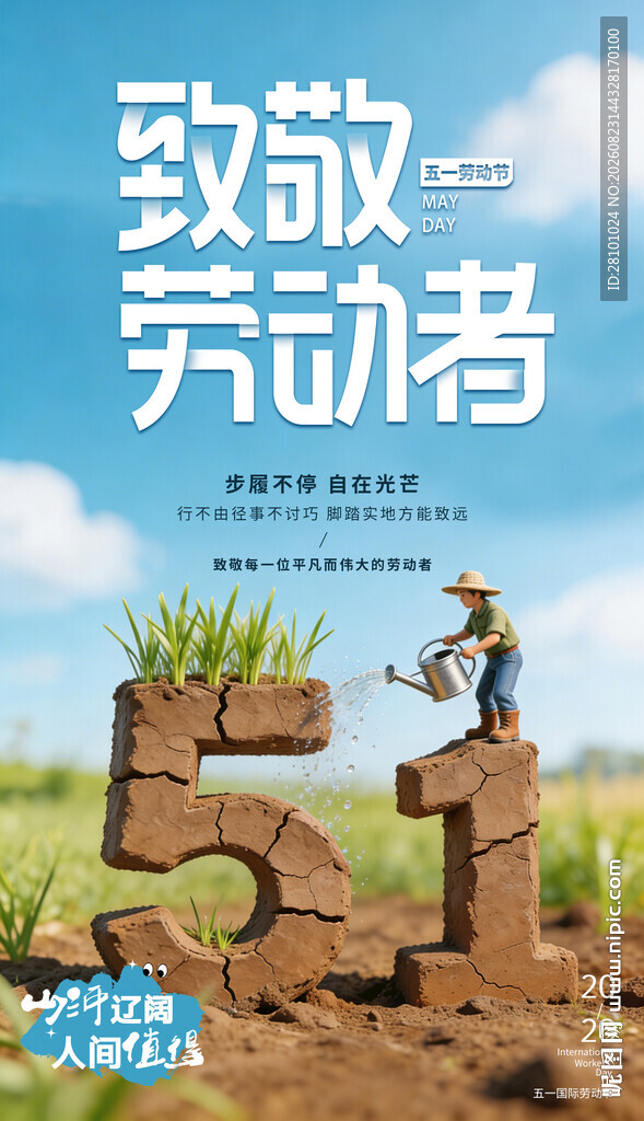 致敬劳动者51宣传海报