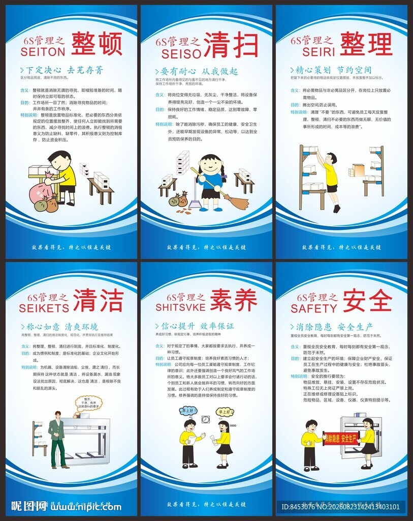 企业6S管理文化墙