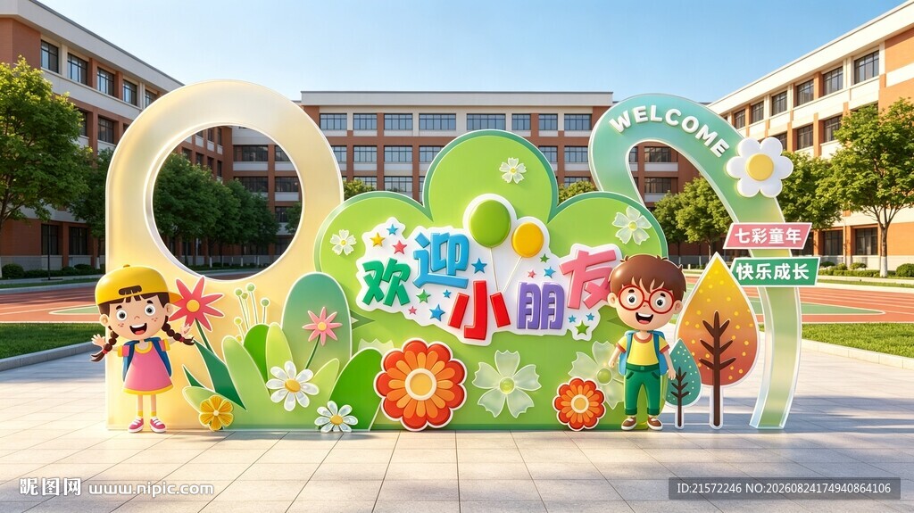 校园多彩艺术景观雕塑