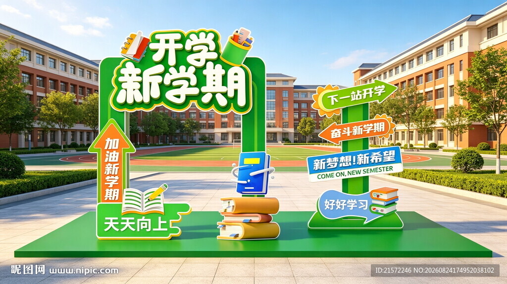 开学季立体造型装饰