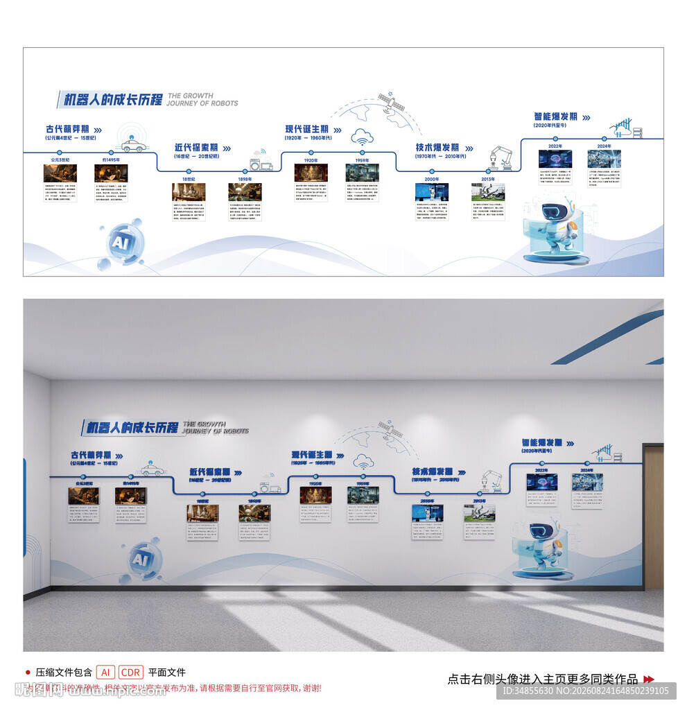 AI科技文化墙