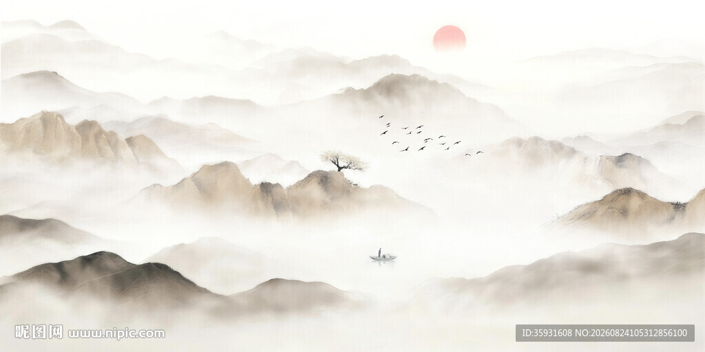 新中式水墨画