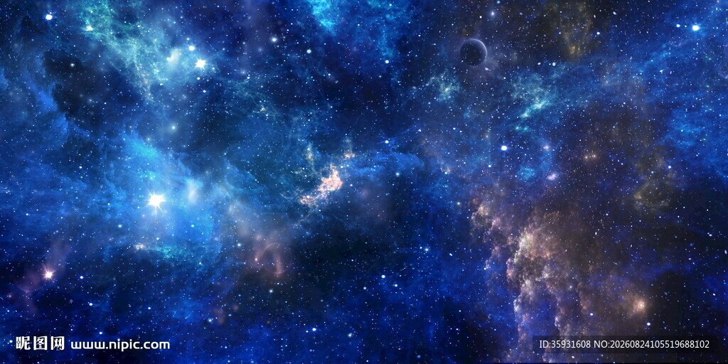 梦幻蓝紫色星空顶软膜灯箱