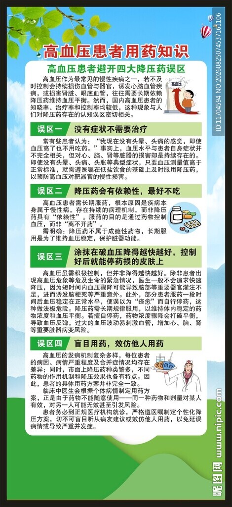 高血压日展架