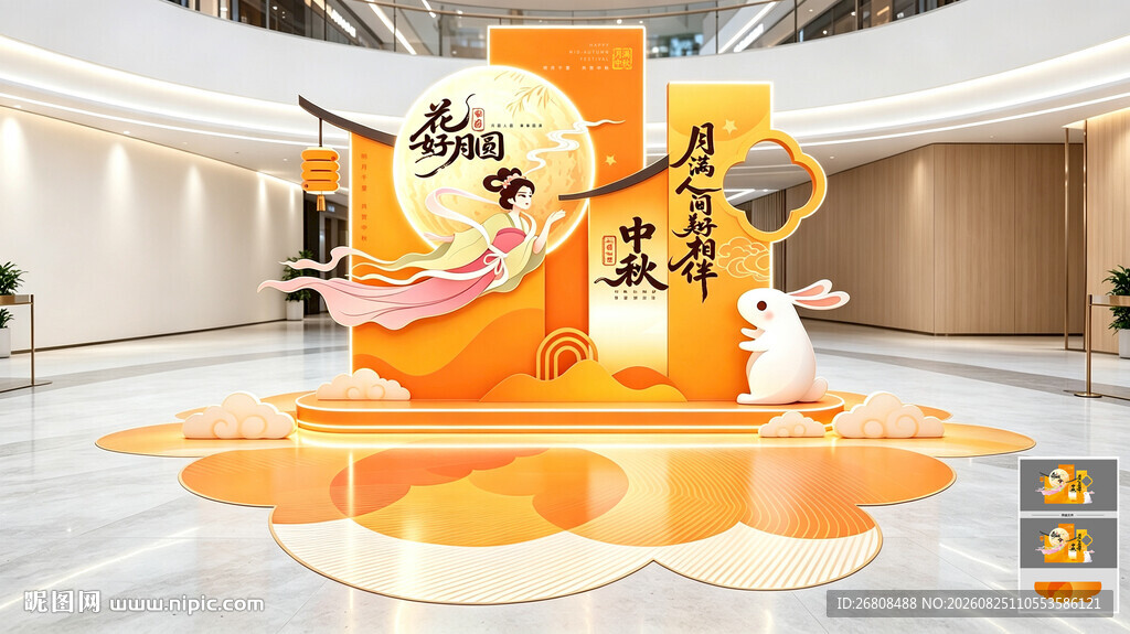 中秋商场美陈