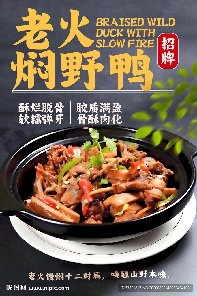 老火焖野鸭